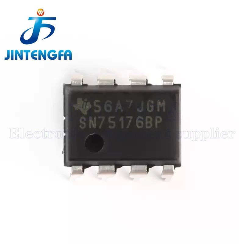 10PCS SN75176BP DIP-8 SN75176BDR 75176B SOIC-8 RS422/RS485 SN75176 75176 SOP SMD DIP Transceiver Driver Receiver IC