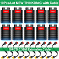 10PCS/lot THINKCAR Thinkdiag ALL System Car Diagnostic Tools 16 Resets ECU Coding Active Test 1 Year Free OBD2 Scanner Code Read