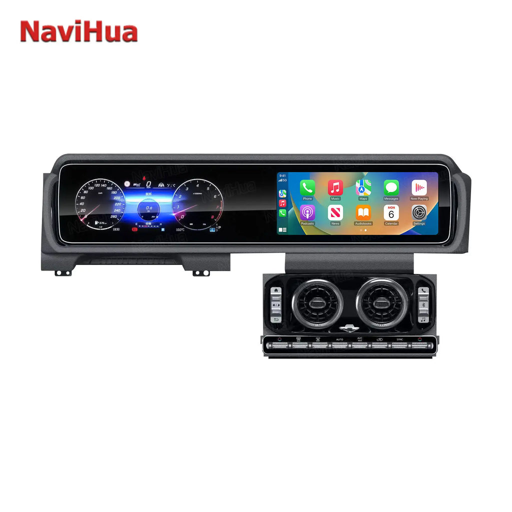 12.3" Dual Screen New Arrival For Toyota Land Cruiser LC70 LC76 Auto Speedometer Cockpit Multimedia Android Car Radio Carplay