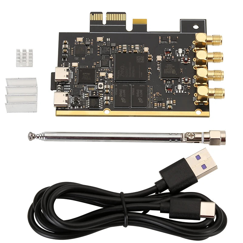 New PCIE SDR 70MHz-6GHz Zynq7010 + AD9363 2T2R SDR Software Defined Radio Compatible with ADALM-PLUTO Pluto Openwifi Zynqsdr