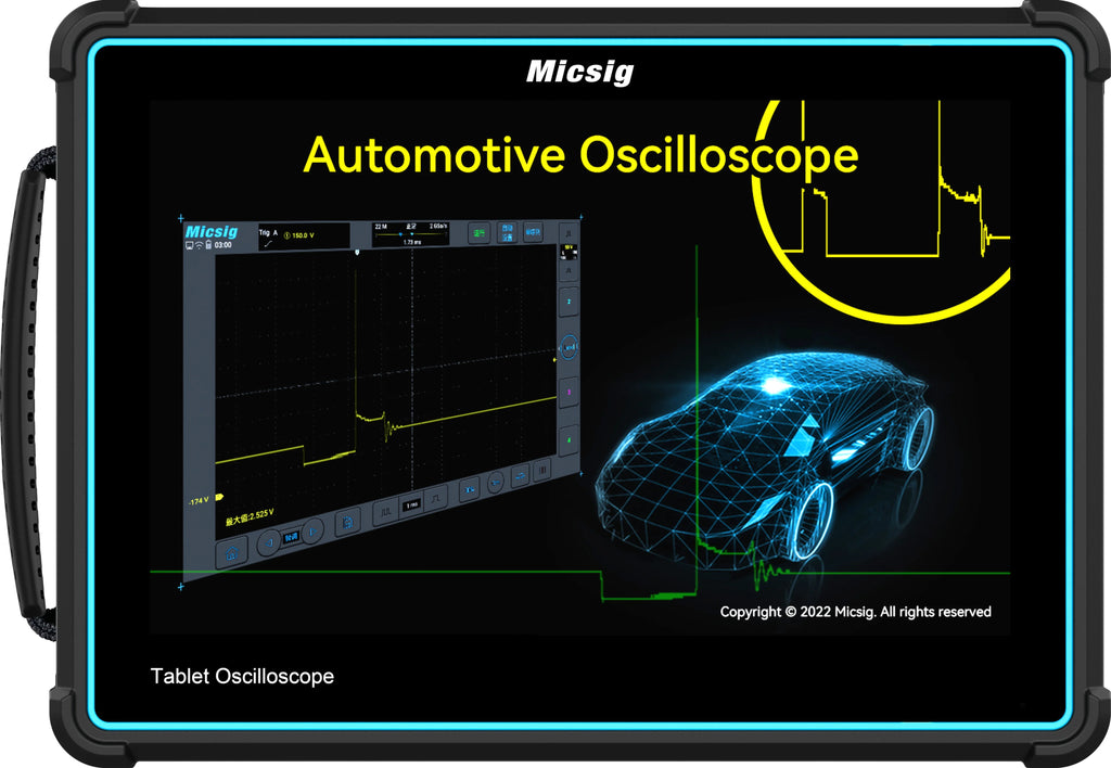 Micsig Automotive Oscilloscope Full Touchscreen Digital Tablet ATO Series1004 2002 3004 100/ 200 MHz 300MHz 2 Channels 4Channels
