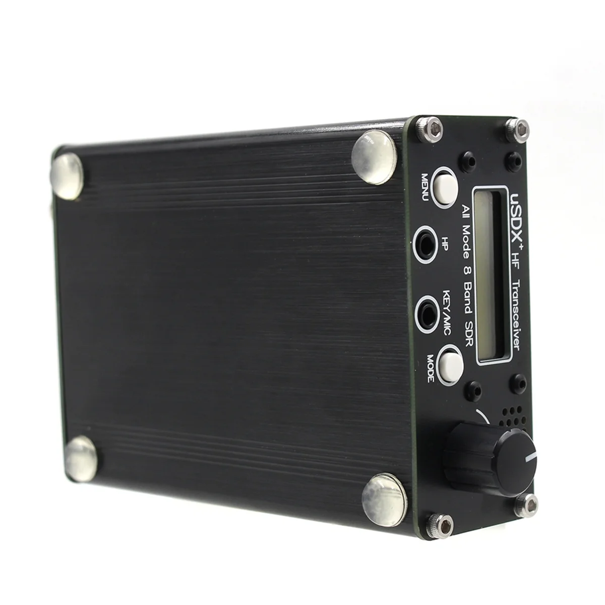 2025-3C USDR USDX+Plus V2 8-Band SDR Transceiver HF SSB QRP LCD with Display Speaker Microphone HF Transceiver with US Plug