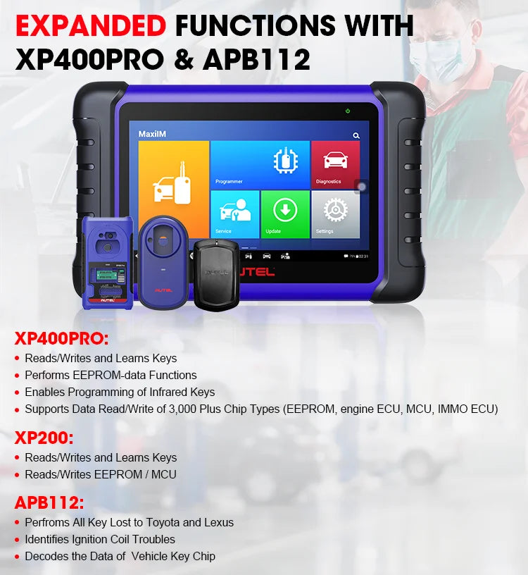 autel Im 508 Diagnosis and Programming Immobilizer Keys Car Range Rover Key Programmer Immo Auto Scanner Diagnostic Tool