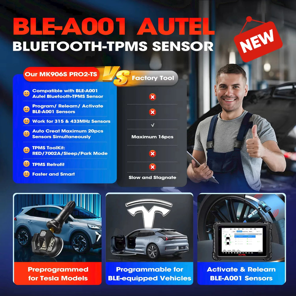 Autel MaxiCOM MK906S Pro2-TS MK906S Pro-TS Auto TPMS Programming Diagnostics Tool ECU Coding All Systems OBD2 Diagnosis Scanner