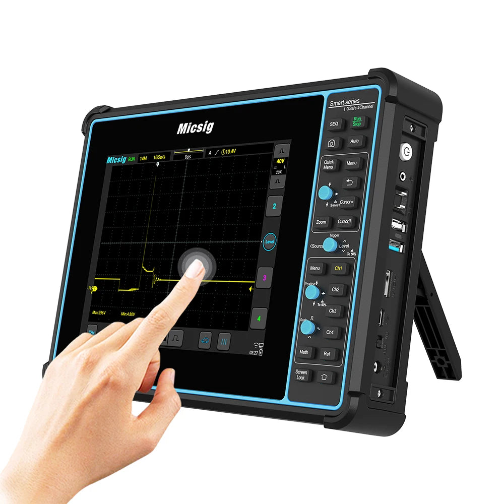 Micsig Digital Oscilloscope TO1104 100MHz 4CH 28Mpts portable oscilloscopes Automotive touchscreen  diagnostic STO1104 SATO1004
