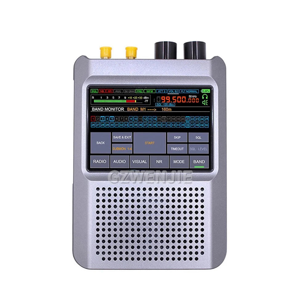 10kHz-380MHz 404MHz-2GHz Malahit-DSP2/DSP1 SDR Malachite Receiver Radio with 5000mAh Battery Firmware 2.40(DSP2) Malahite SDR