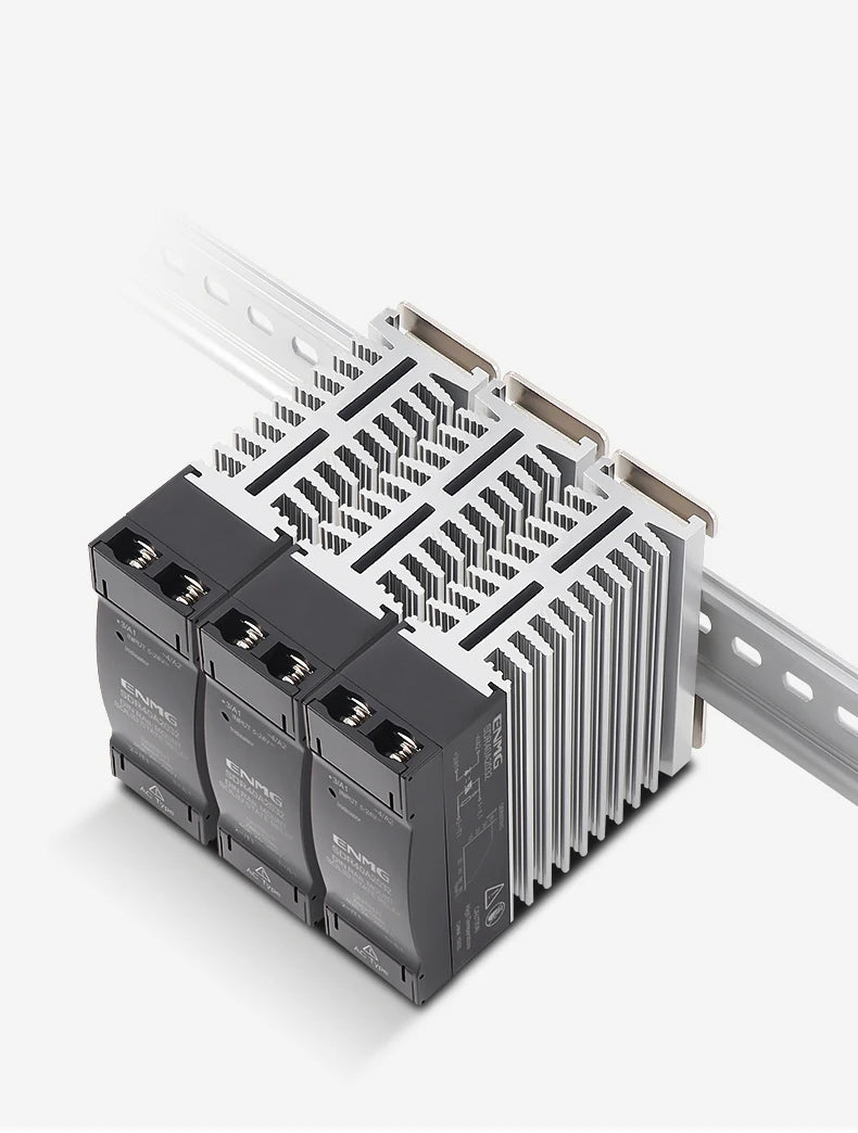 ENMG SDR25A2032 Solid State Relay SSR 25A 5/12/24VDC Control 220VAC Load DIN Rail Mount Optocoupler Isolation Enhanced Heat Diss