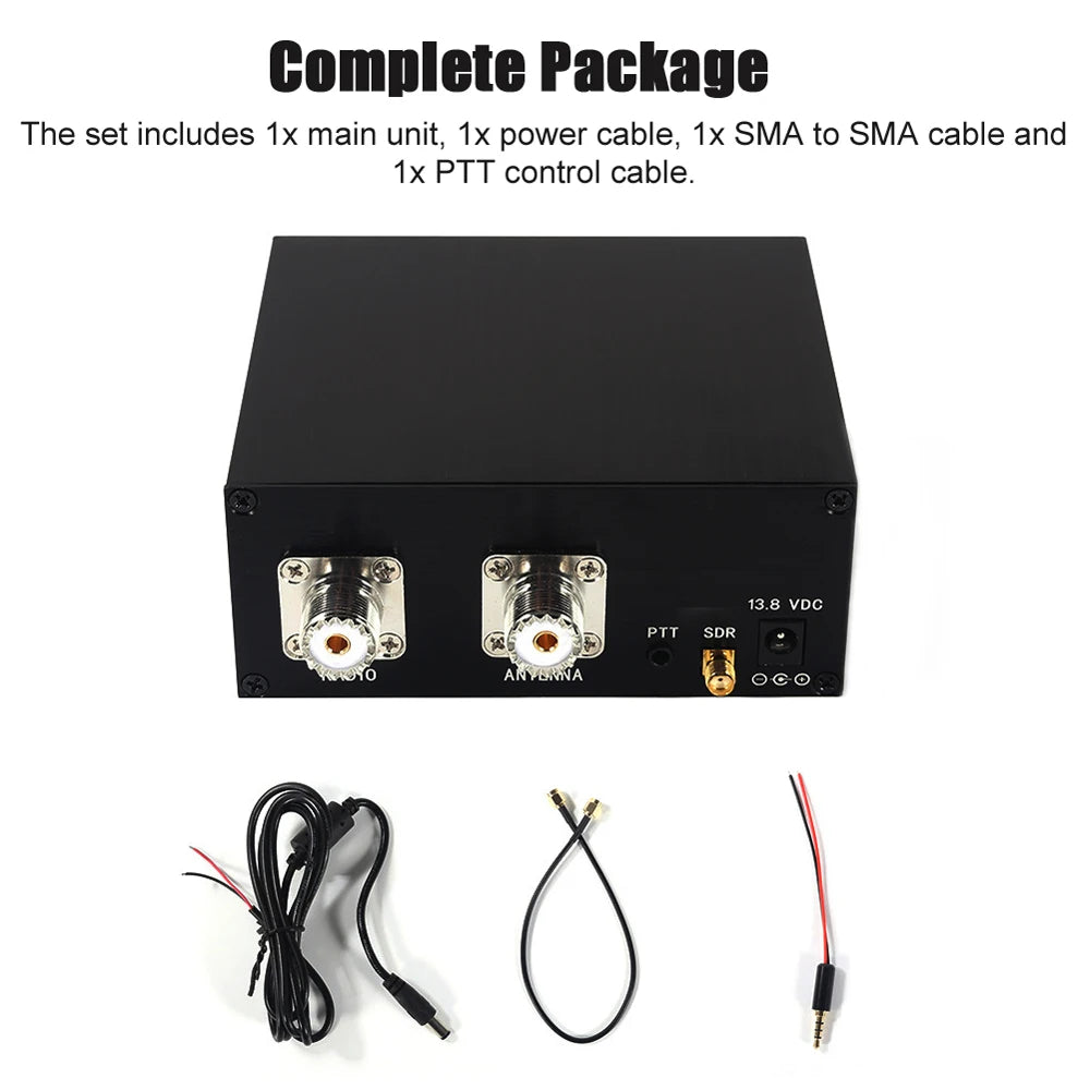 100W 160MHz Antenna Sharer SDR Transceiver TR Switching Device Gases Discharge Protecting Aluminum Alloy SDR Transceiver Switch