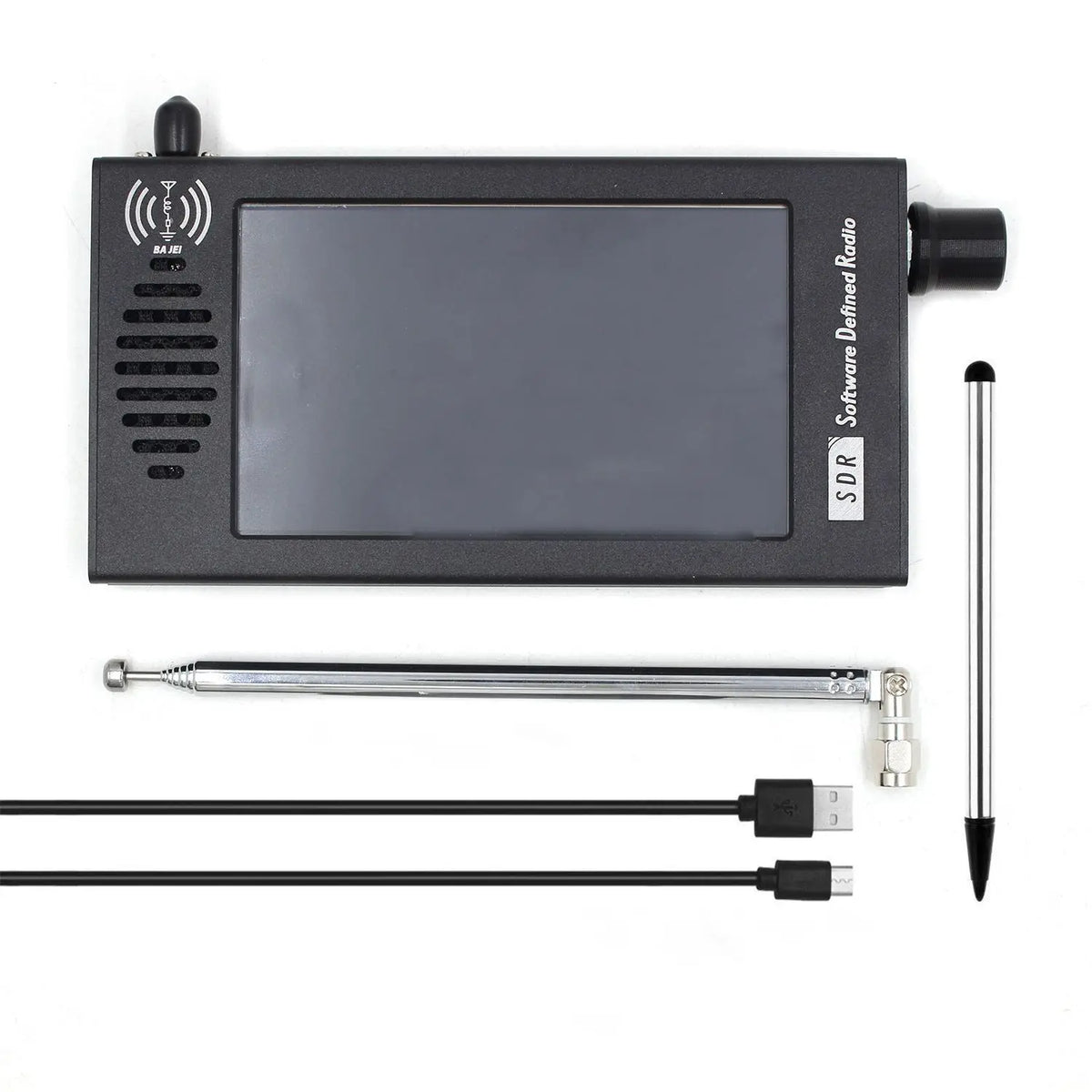 SDR Digital Demodulation Receiver Full Band Software Defined Radio with 4.3'' Touch Screen Real-time & Spectrum