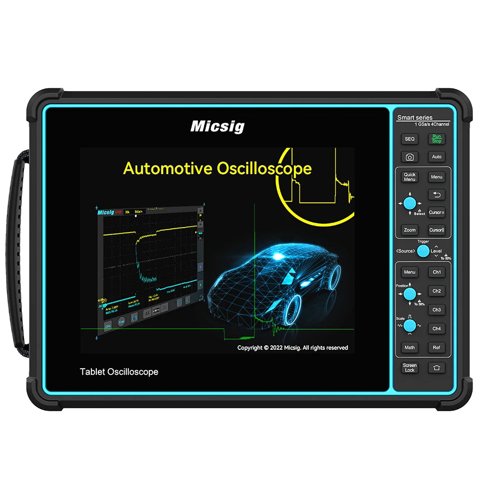 Micsig Digital Oscilloscope TO1104 100MHz 4CH 28Mpts portable oscilloscopes Automotive touchscreen  diagnostic STO1104 SATO1004