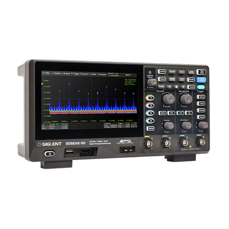 Siglent high-definition oscilloscope SDS800X HD series (SDS802/804/812/814/822/824X HD), 12 bit resolution, 2/4 channels