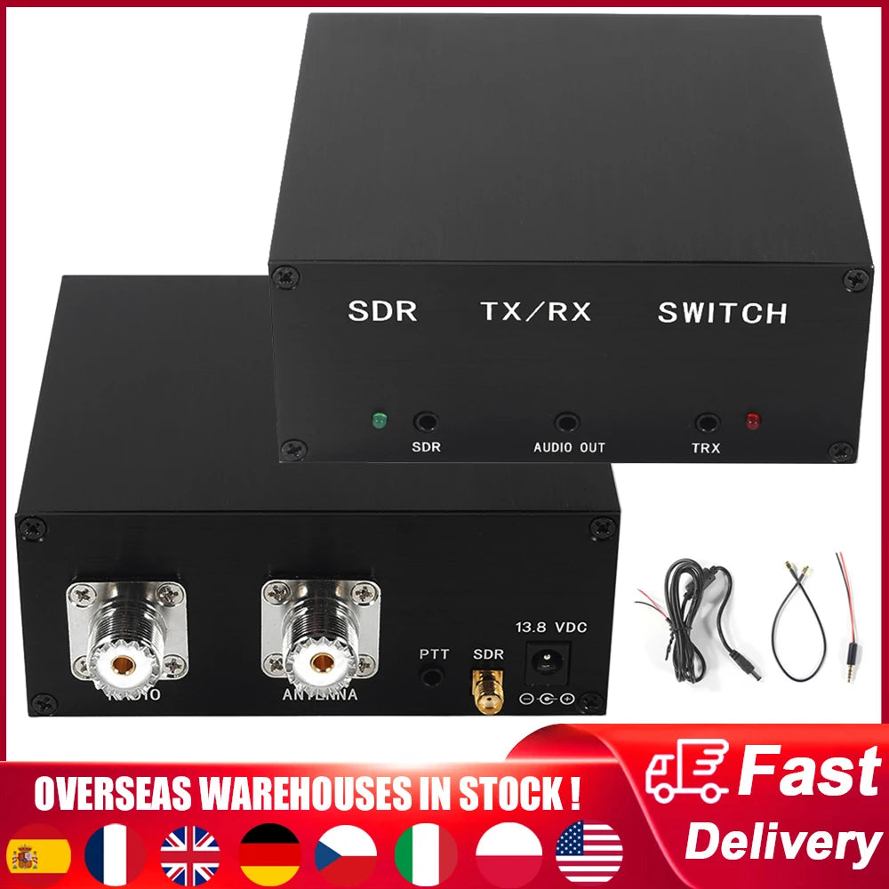 100W 160MHz Antenna Sharer SDR Transceiver TR Switching Device Gases Discharge Protecting Aluminum Alloy SDR Transceiver Switch