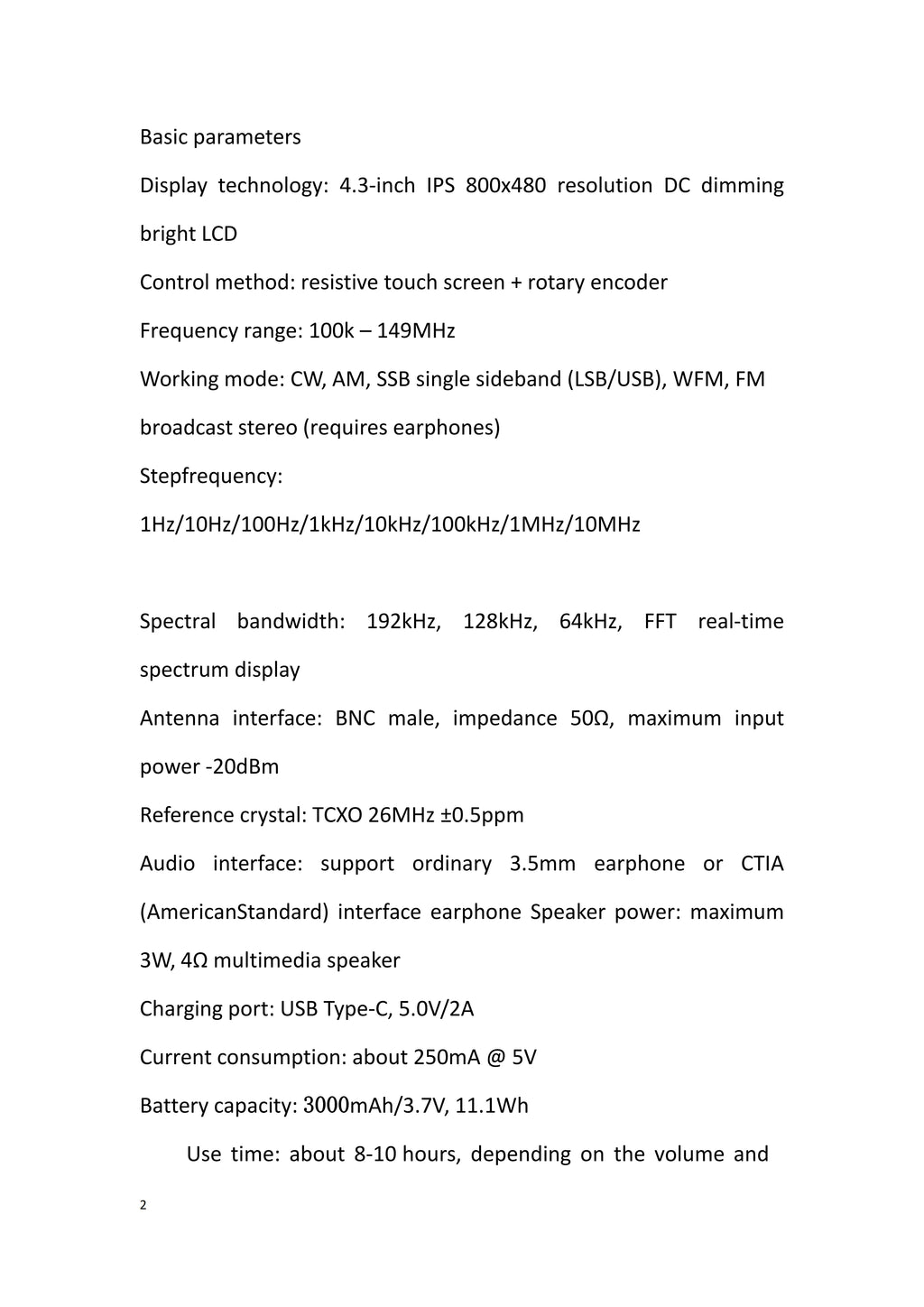 HTOOL SDR Radio Shortwave DSP Digital FM Radio Receiver Tranceiver SDR DSP Demodulation Color Display