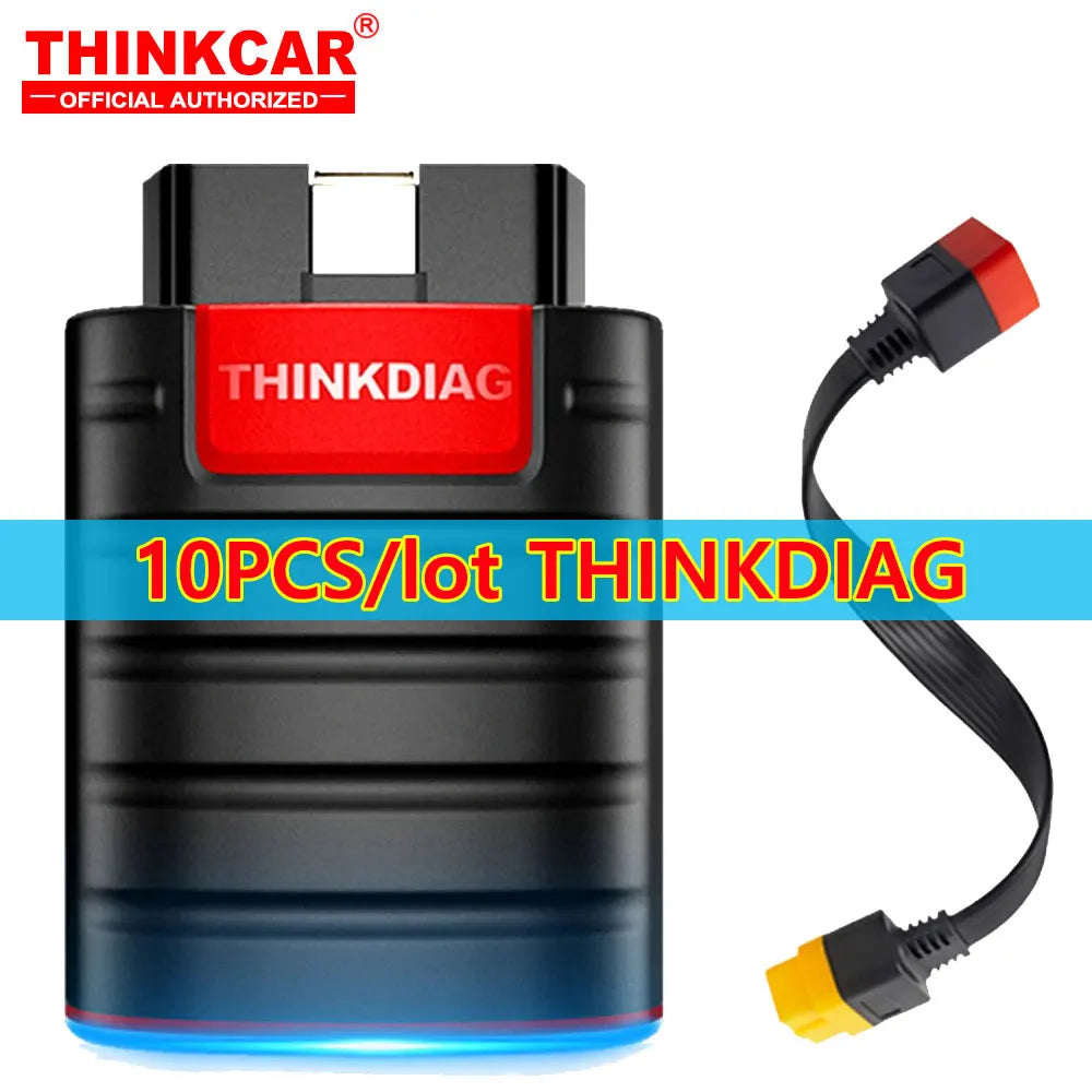10PCS/lot THINKCAR Thinkdiag ALL System Car Diagnostic Tools 16 Resets ECU Coding Active Test 1 Year Free OBD2 Scanner Code Read
