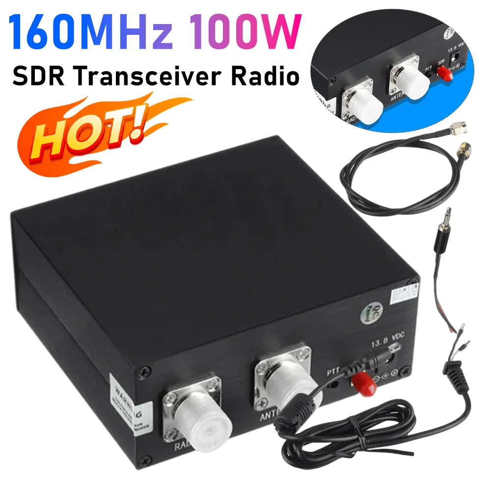 160MHz 100W SDR Transceiver Switch Antenna Sharer TR Switch Box with Cable Set