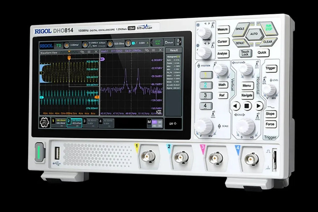 Original New RIGOL DHO804 4-Channel 70MHz DHO802 DHO812 DHO814 DHO824 Digital Oscilloscope 12 Bit 1.25GSa/Sec 25MPts Depth