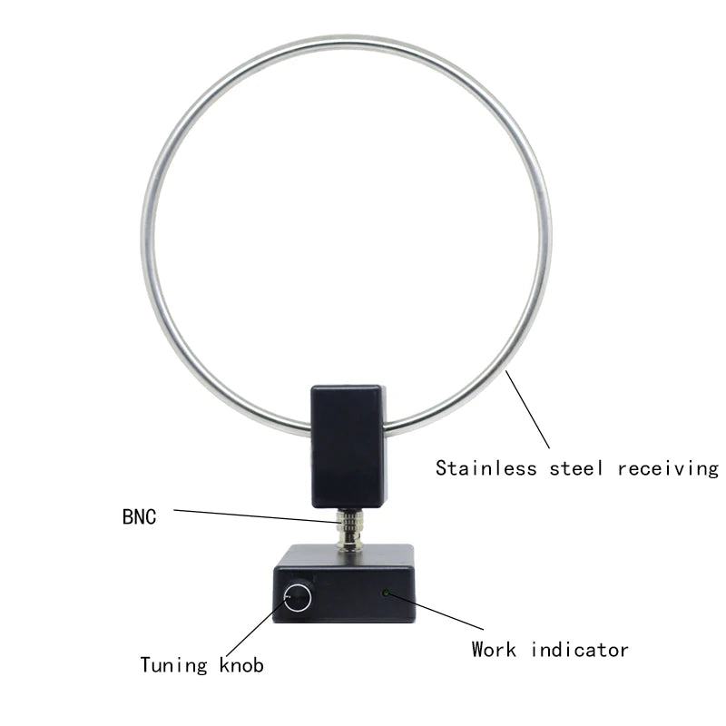 GA450 Loop Antenna SDR Short Medium Wave HF Radio VOA Antenna SW 2.30-30MHz MW 522-1710KHz For Malachite SDR radio Tescun