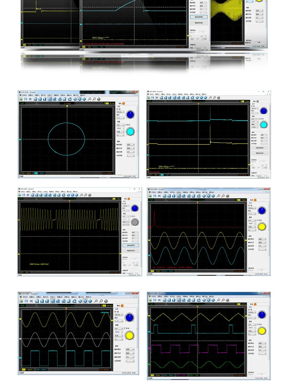 Hantek Portable PC USB digital Oscilloscope 4-channels Automotive diagnostic function Oscilloscope 6254BE Kit II Kit III Kit IV