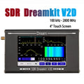 Version 2.22 SDR Dreamkit V2D 100KHz-2800MHz All Band Radio Portable Radio Receiver with 5.3MHz Bandwidth 4" Screen for PC