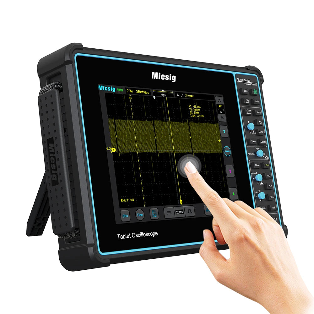 Micsig Digital Oscilloscope TO1104 100MHz 4CH 28Mpts portable oscilloscopes Automotive touchscreen  diagnostic STO1104 SATO1004