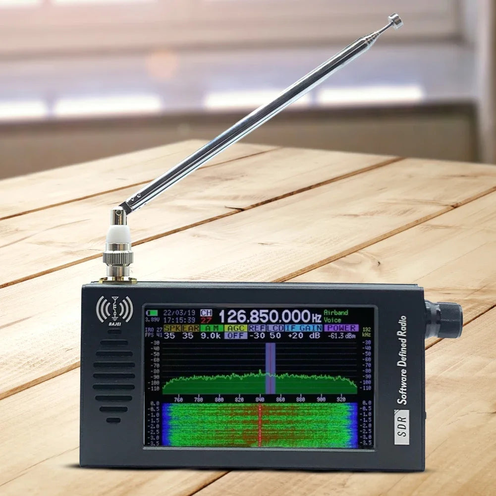 DSP SDR Radio Receiver Shortwave AM FM DSP Radio Rechargeable Stereo MP3 Player with Headphone Antenna Jack for FM MW SSB CW HAM
