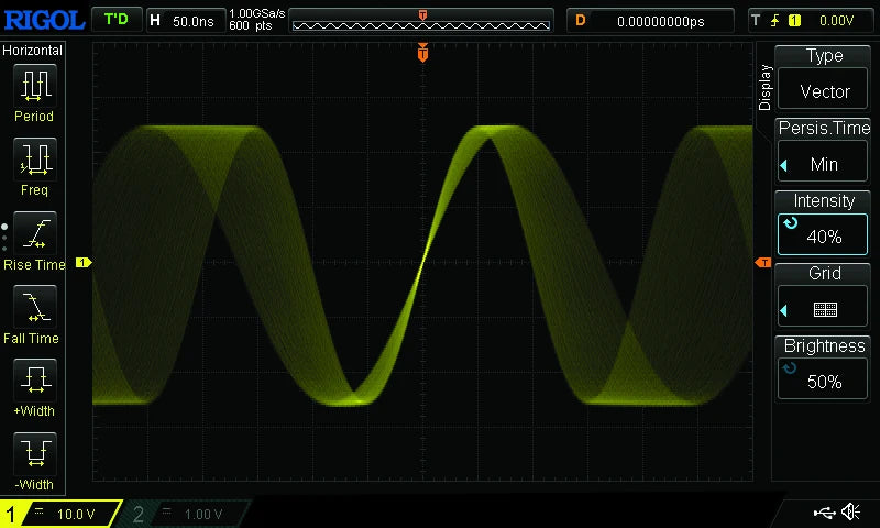 RIGOL DS1102Z-E/DS1202Z-E Digital Oscilloscopes 2Ch 100M/200M BandWidth 24Mpts Depth Support RS232/UART/I2C/SPI bus Decoding