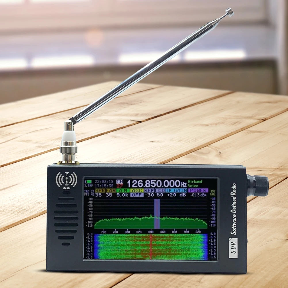 DSP SDR Radio Receiver Shortwave Radio Receiver Rechargeable Shortwave AM FM DSP Radio with Headphone Antenna Jack for Hiking