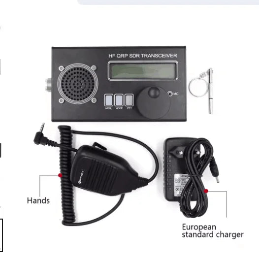 Usdx Usdr HF QRP SDR Transceiver SSB/CW Transceiver 8-Band DSP SDR + Microphone + Battery + Charger