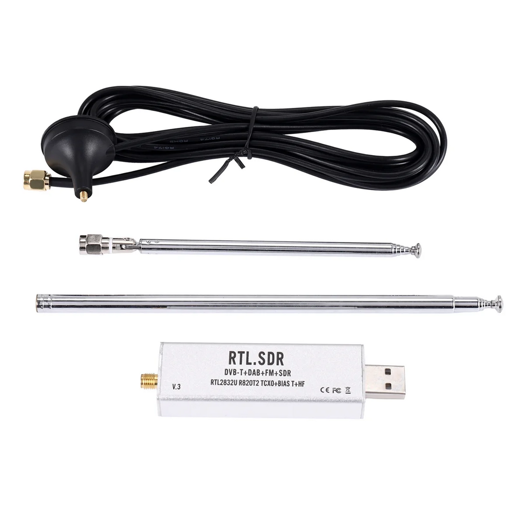AB25 RTL-SDR Blog RTL SDR Receiver V3 RTL2832U 0.1MHz-1.7GHz TCXO SMA Software Defined Radio Receiver with Antenna