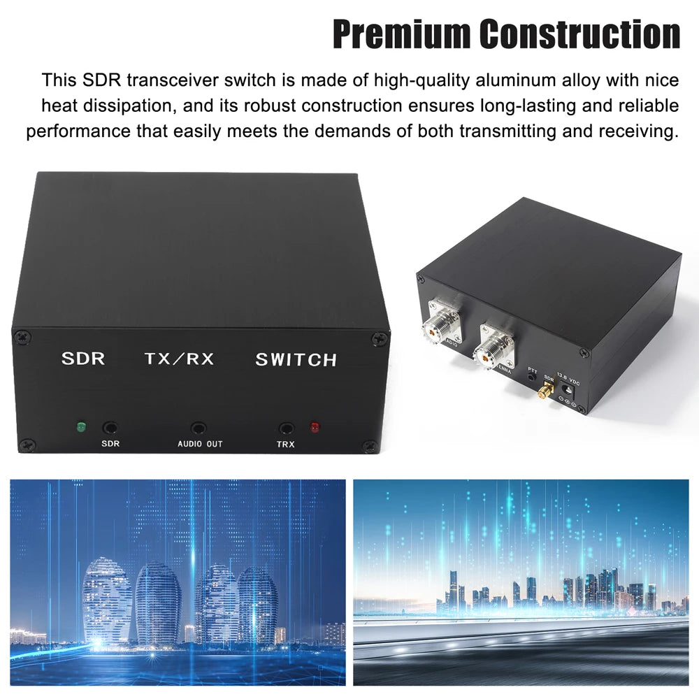 100W 160MHz Antenna Sharer SDR Transceiver TR Switching Device Gases Discharge Protecting Aluminum Alloy SDR Transceiver Switch