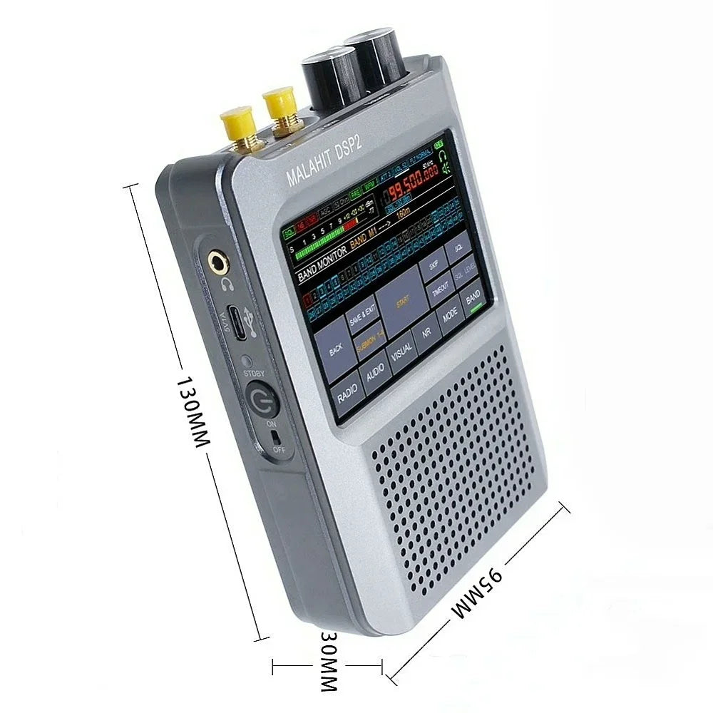 Upgraded Malahit-DSP2 Radio with Latest Firmware V2.40 SDR Malachite Receiver AM/SW/MW/FM Full-band 10KHz-2GHz