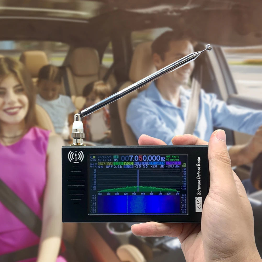 DSP SDR Radio Receiver Shortwave AM FM DSP Radio Rechargeable Stereo MP3 Player with Headphone Antenna Jack for FM MW SSB CW HAM