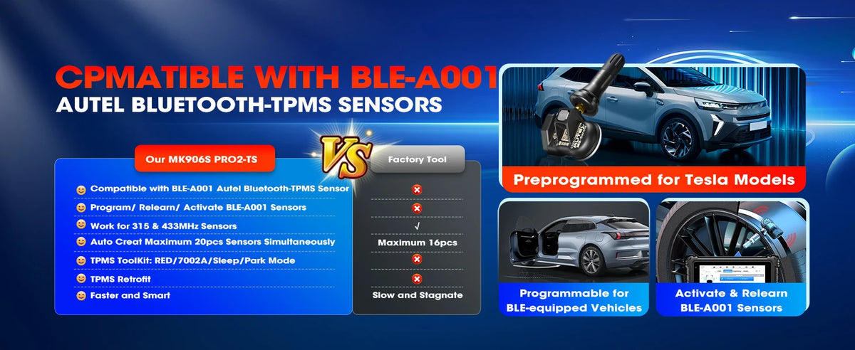 Autel MaxiCOM MK906S Pro2-TS MK906S Pro-TS Auto TPMS Programming Diagnostics Tool ECU Coding All Systems OBD2 Diagnosis Scanner