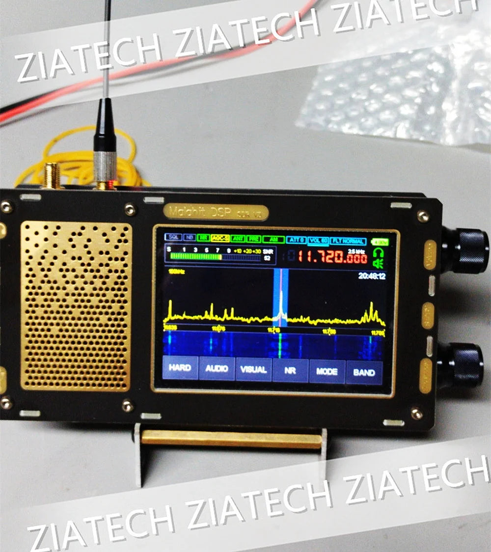 New V3 Malachite Radio Dual Antenna Latest Version 1.10D Malahit-DSP Stereo Portable 3rd Version SDR Receiver 50KHz-2GHz