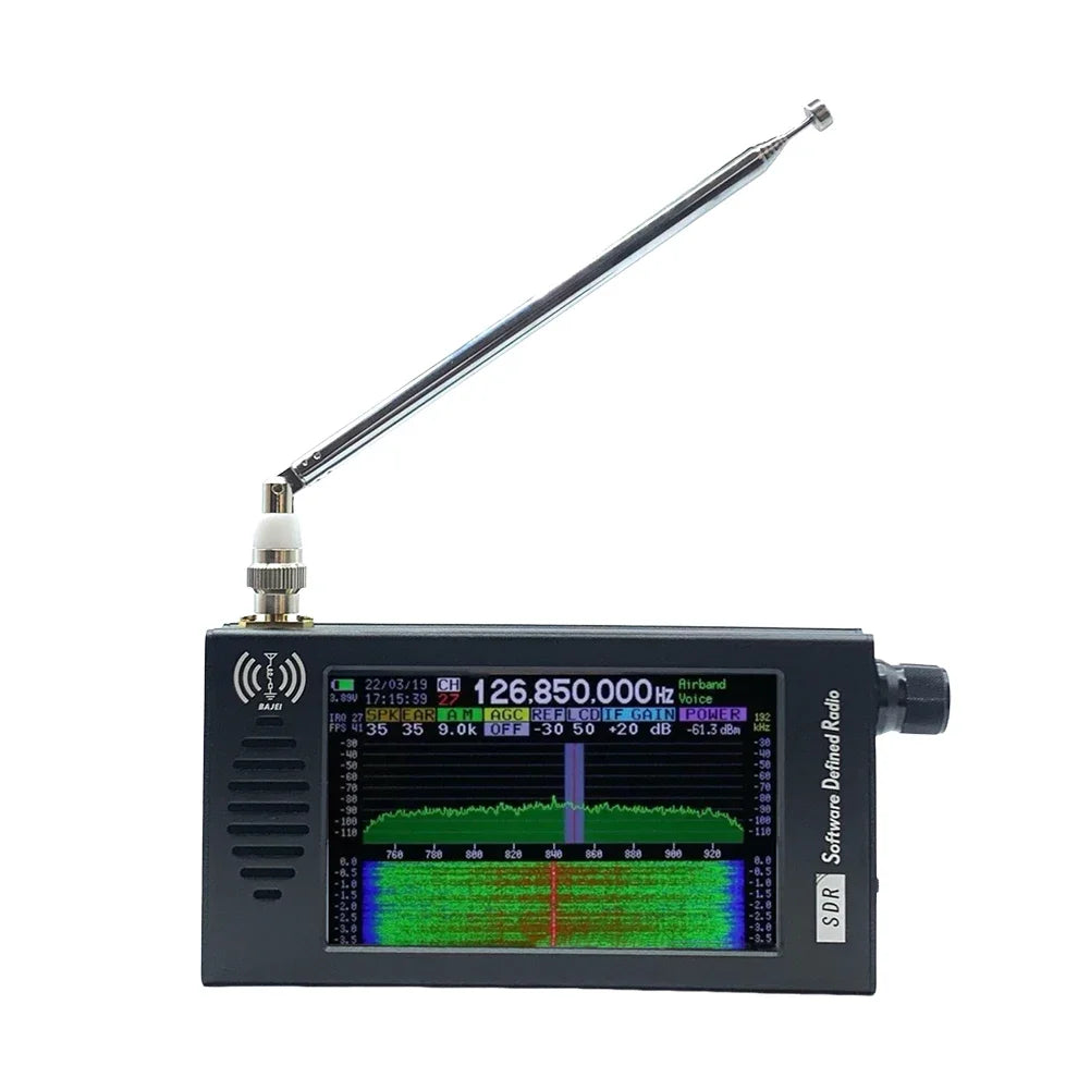DSP SDR Radio Receiver Shortwave AM FM DSP Radio Rechargeable Stereo MP3 Player with Headphone Antenna Jack for FM MW SSB CW HAM