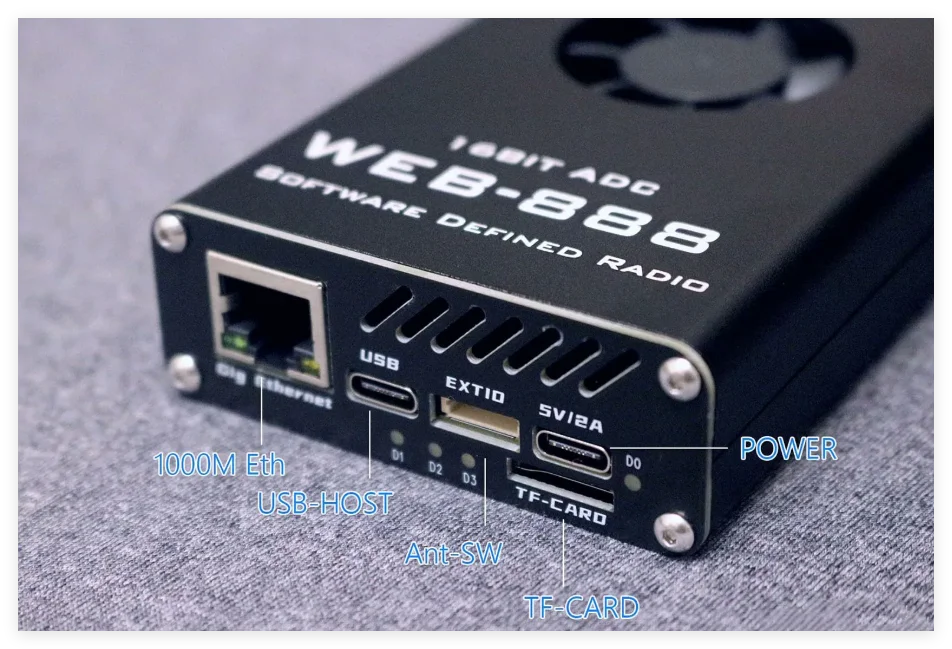 New Web-888 16bit ADC 62M bandwidth DDC Web SDR