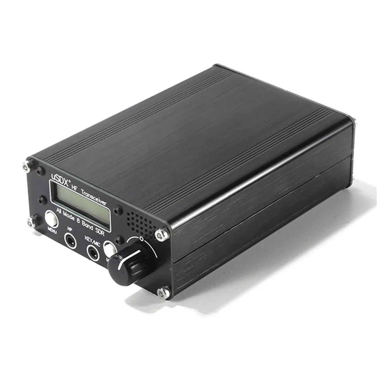 2025-3C USDR USDX+Plus V2 8-Band SDR Transceiver HF SSB QRP LCD with Display Speaker Microphone HF Transceiver with US Plug