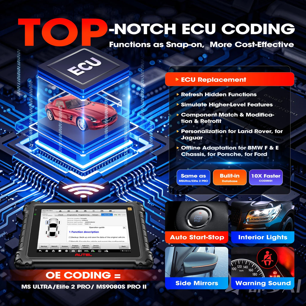 Autel MaxiCOM MK906S Pro2-TS MK906S Pro-TS Auto TPMS Programming Diagnostics Tool ECU Coding All Systems OBD2 Diagnosis Scanner