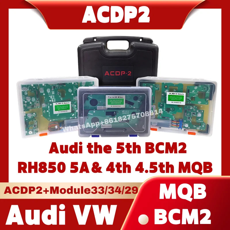 ACDP2 Key Programmer tool for VW VAG MQB48 RH850 5A and 4th/4.5th MQB and for audi BCM2 IMMO add keys and all key lost Package