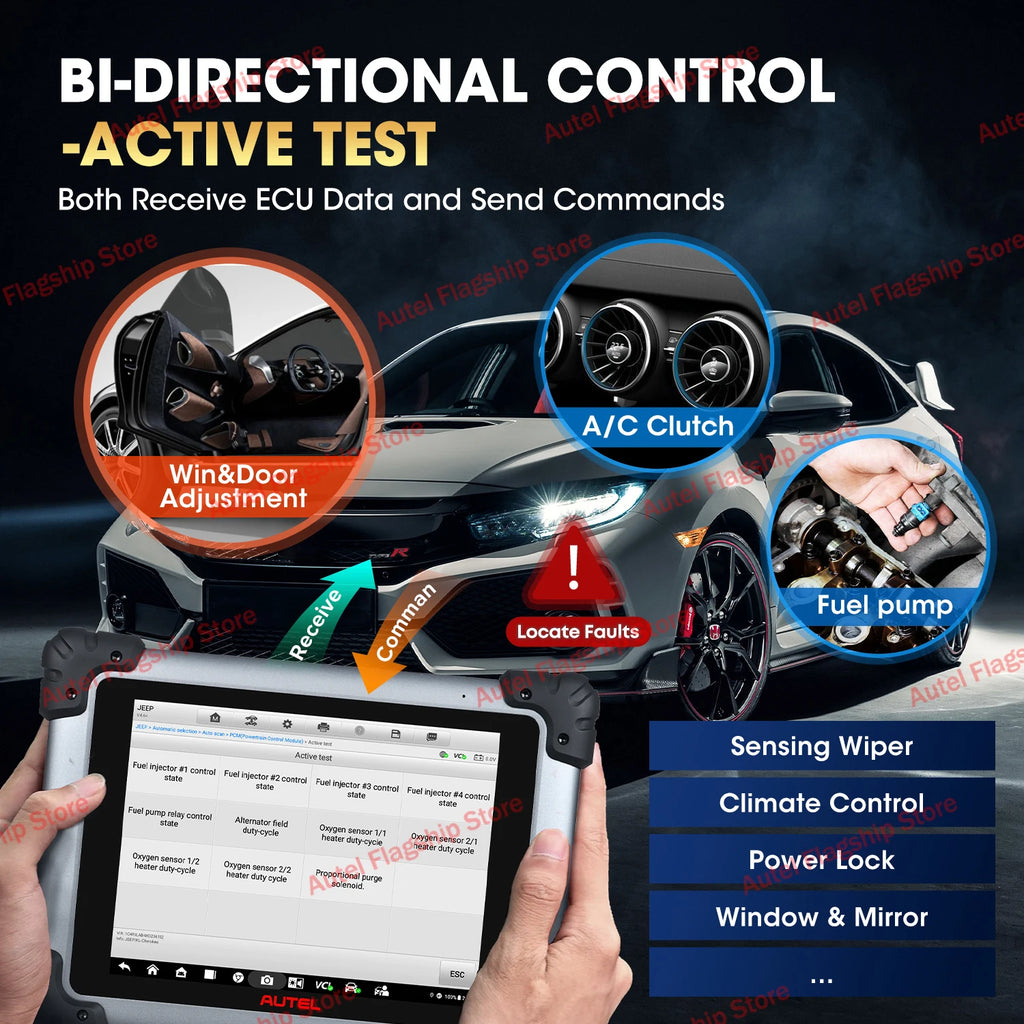 Autel Maxisys Elite II Pro Car Diagnostics Tool J2534 ECU Programming ECU Coding Motor TruSpeed CAN FD/DoIP PK MK908P Elite 2