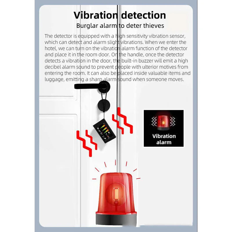 T68 Anti Surveillance Intelligent Detector Infrared Hotel Camera Detector Vibration Burglar Alarm Vehicle GPS Detection