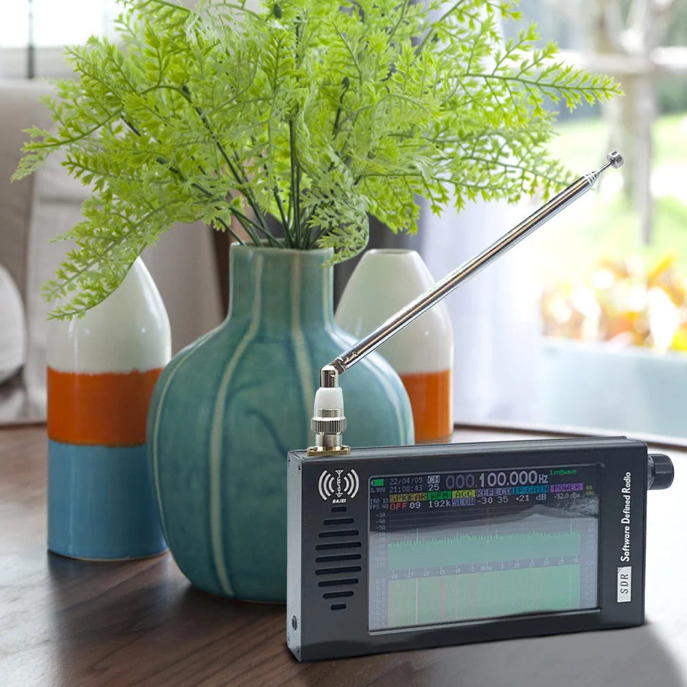 DSP SDR Radio Receiver Shortwave AM FM DSP Radio Rechargeable Stereo MP3 Player with Headphone Antenna Jack for FM MW SSB CW HAM