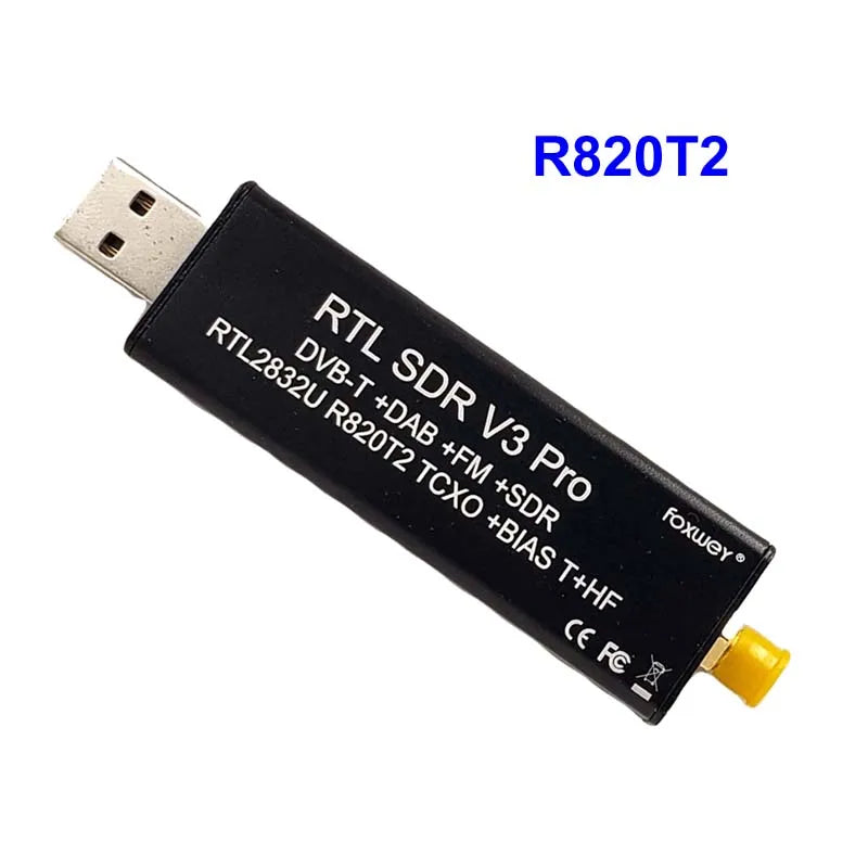RTL SDR receiver V3 Pro  with chipset RTL2832-RTL2832U R820t2 for Ham radio SDR  RTL   for 500 Khz-2 GHz UHF VHF HF AM FM