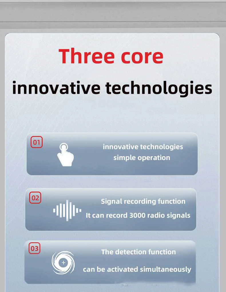 T68 Anti Surveillance Intelligent Detector Infrared Hotel Camera Detector Vibration Burglar Alarm Vehicle GPS Detection