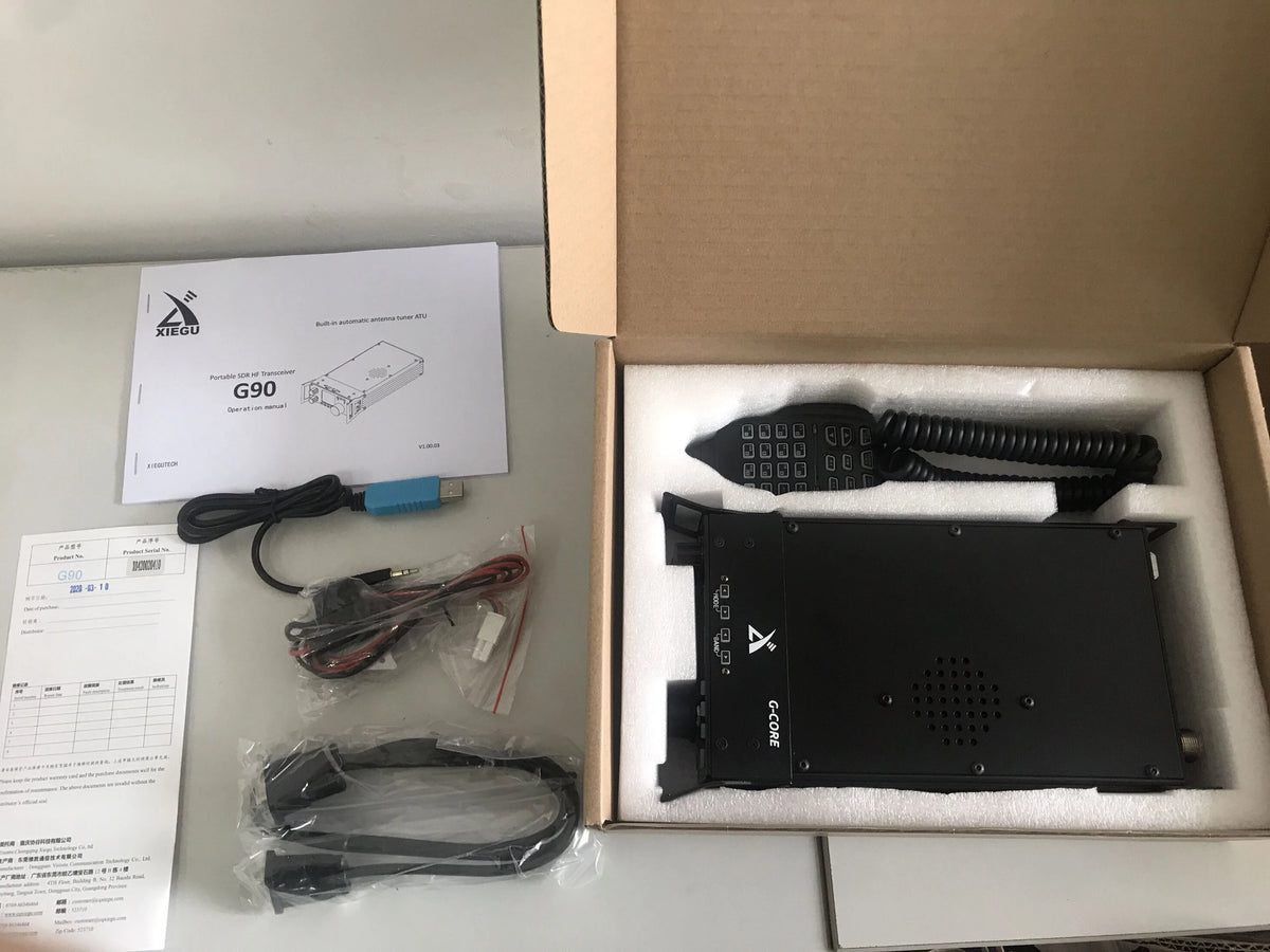 Xiegu g90 Radio Transceptor Combination 0.5-30Mhz SDR Transceiver With Xiegu G90 Cooling Fan G90 Bracket And XPA125b CE-19