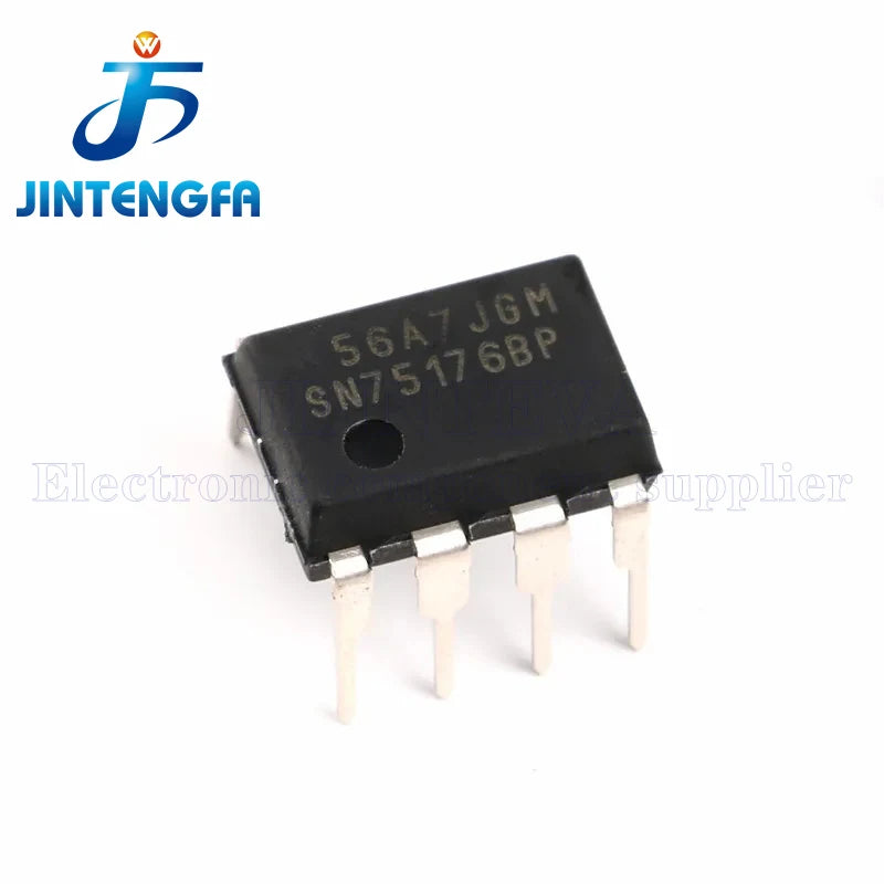 10PCS SN75176BP DIP-8 SN75176BDR 75176B SOIC-8 RS422/RS485 SN75176 75176 SOP SMD DIP Transceiver Driver Receiver IC