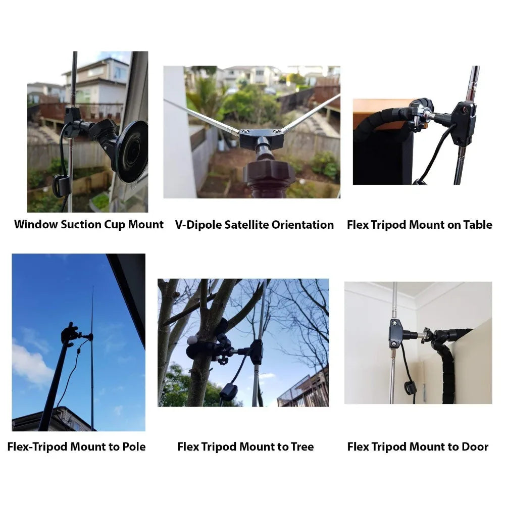 RTL-SDR Blog RTL SDR V3 R860 (R820T2) RTL2832U 1PPM TCXO SMA RTLSDR Software Defined Radio with Multipurpose Dipole Antenna