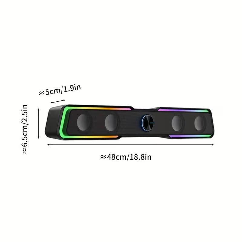 Nnetm Gaming Soundbar with RGB Lights