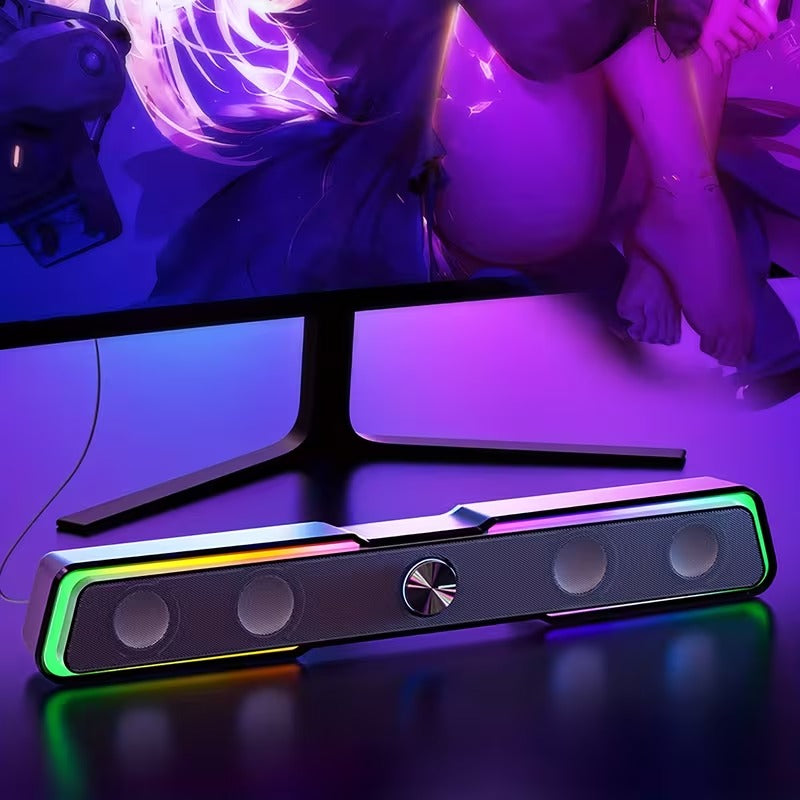 Nnetm Gaming Soundbar with RGB Lights